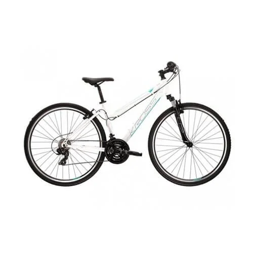 Kross Hybridcykel Evado 1.0 28" Dam White/Turquoise från Kross.