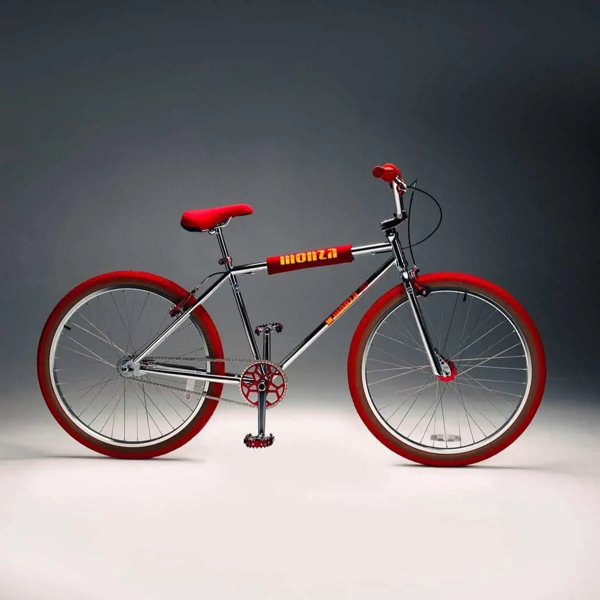 Monza 27.5" BMX Chrome/Red  från Monza Bicycle Club.