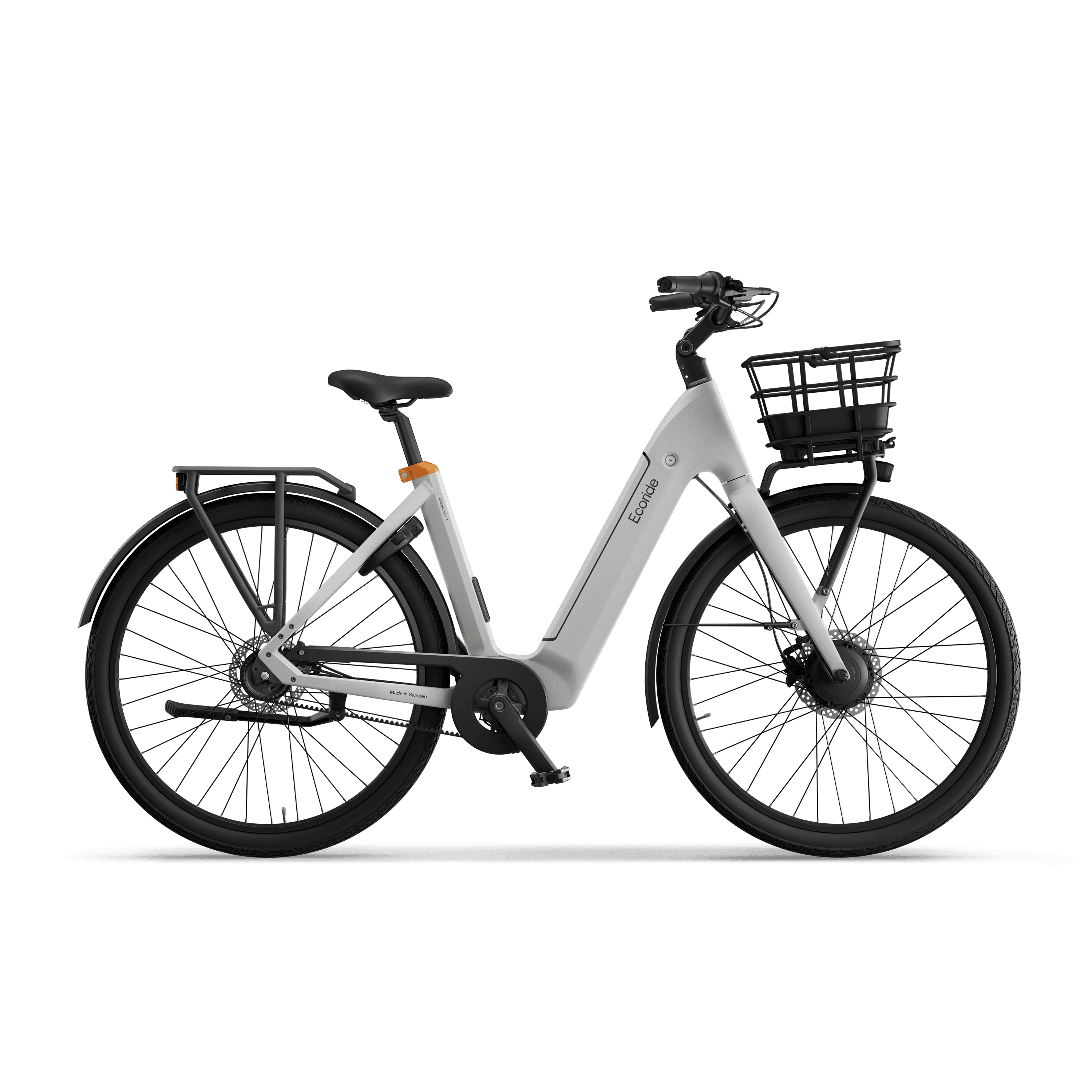 Ecoride Ambassador-4-Hubmotor-Belt-Disc-White-Medium Home > Electric Bikes > City Electric Bikes från Ecoride.