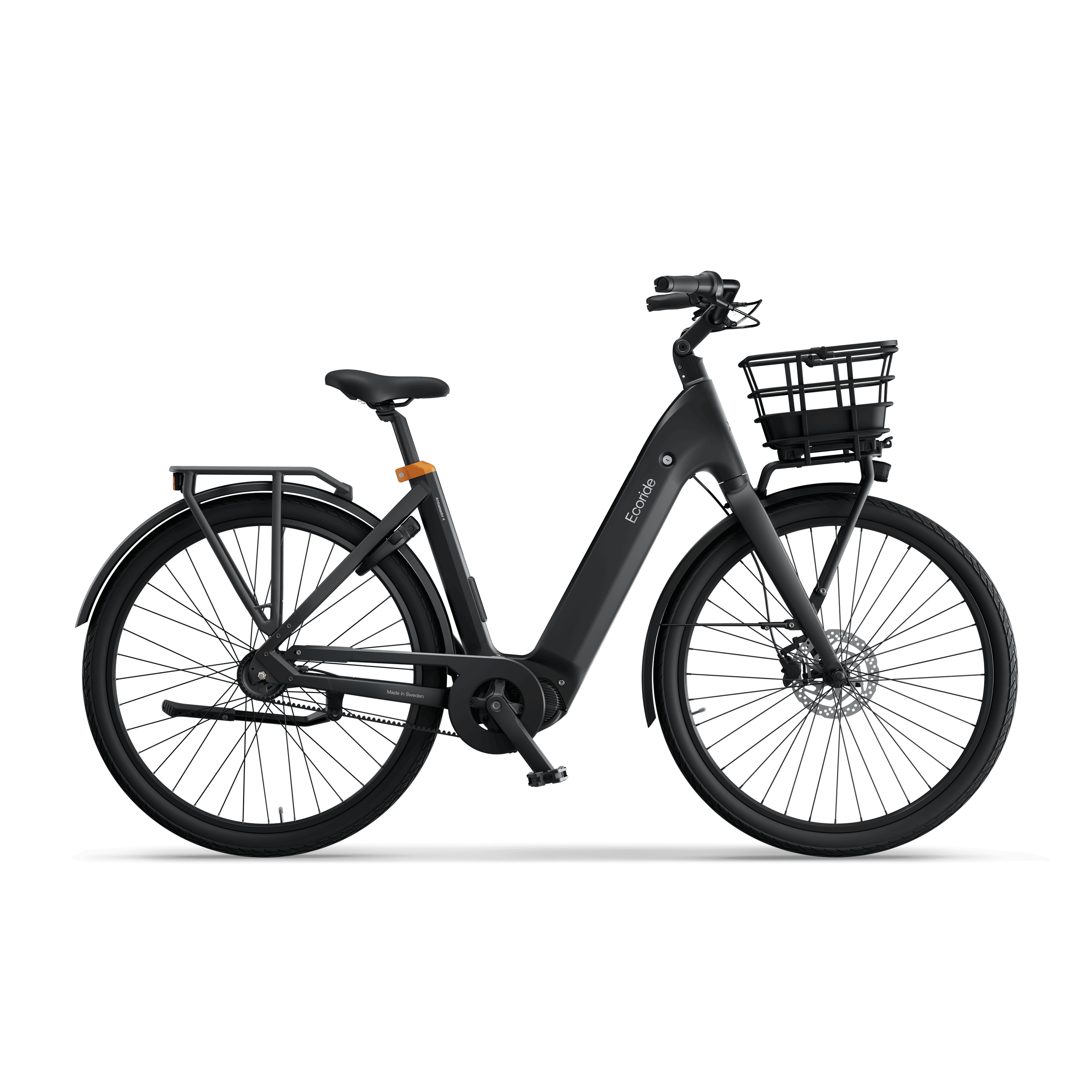 Ecoride Ambassador-4-Midmotor-Belt-Coaster-Black-Medium Home > Electric Bikes > City Electric Bikes från Ecoride.