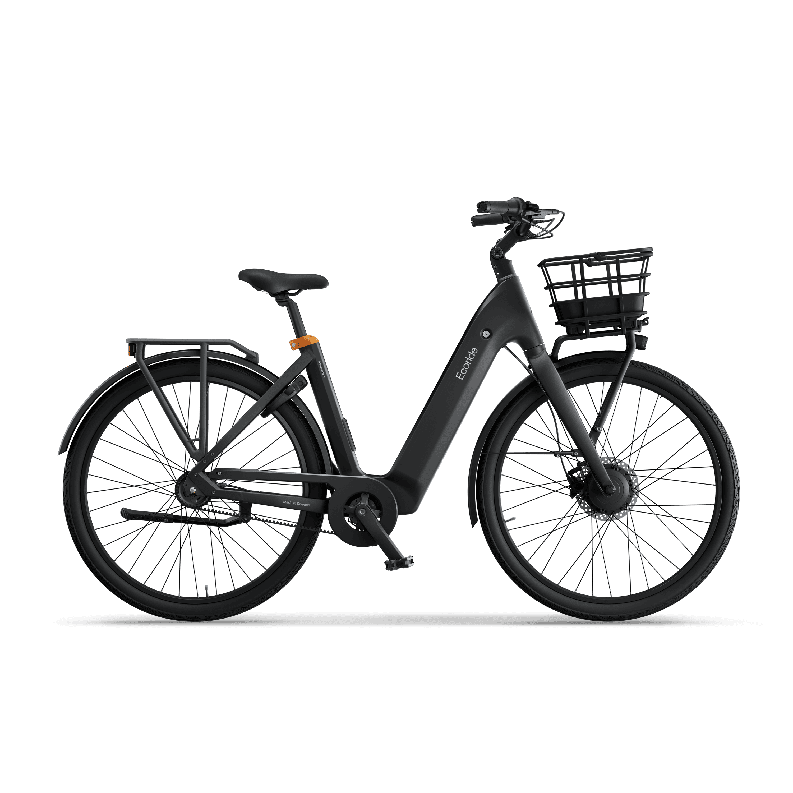 Ecoride Ambassador-4-hubmotor-belt-coaster-black-medium Home > Electric Bikes > City Electric Bikes från Ecoride.