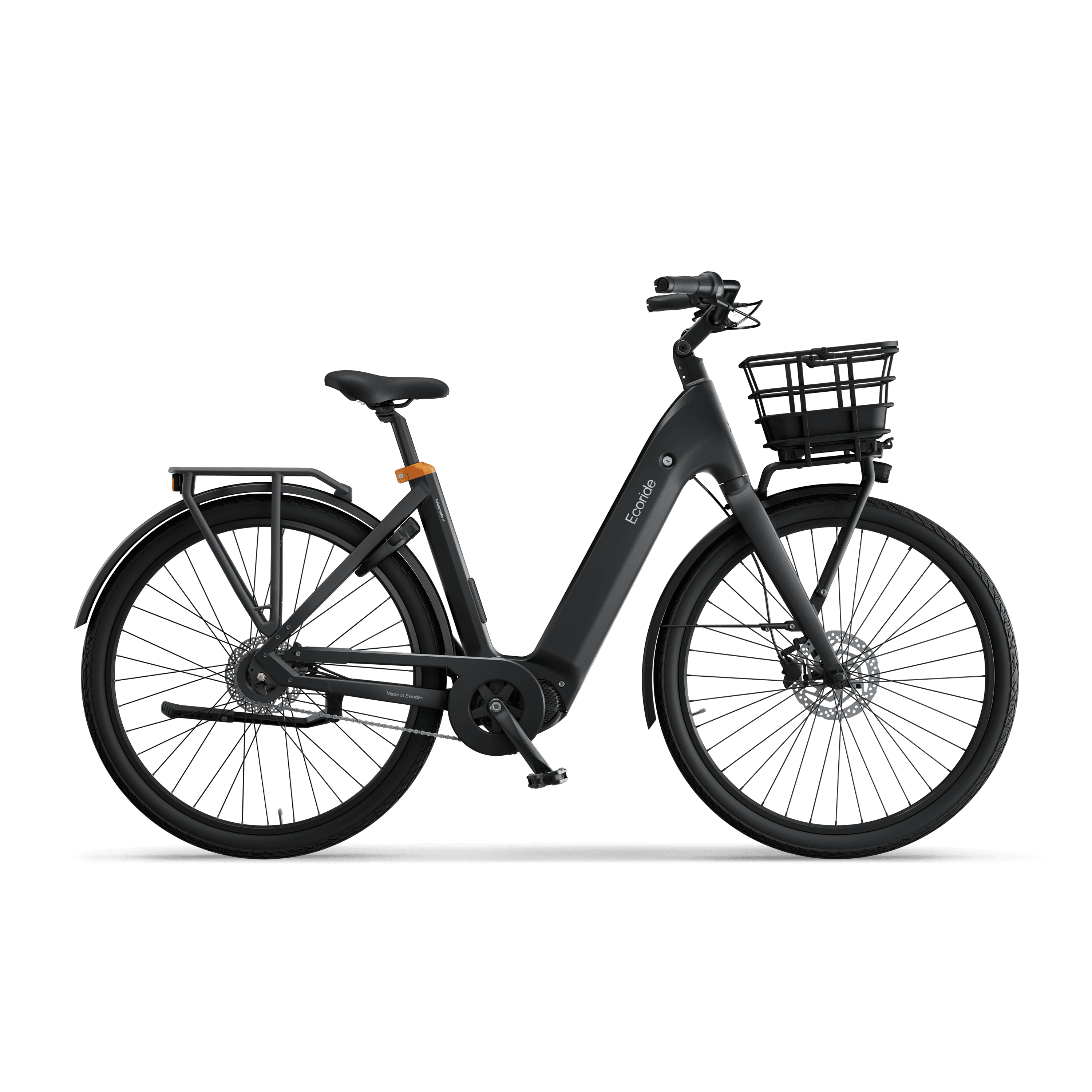 Ecoride Ambassador-4-midmotor-chain-disc-black-medium Home > Electric Bikes > City Electric Bikes från Ecoride.