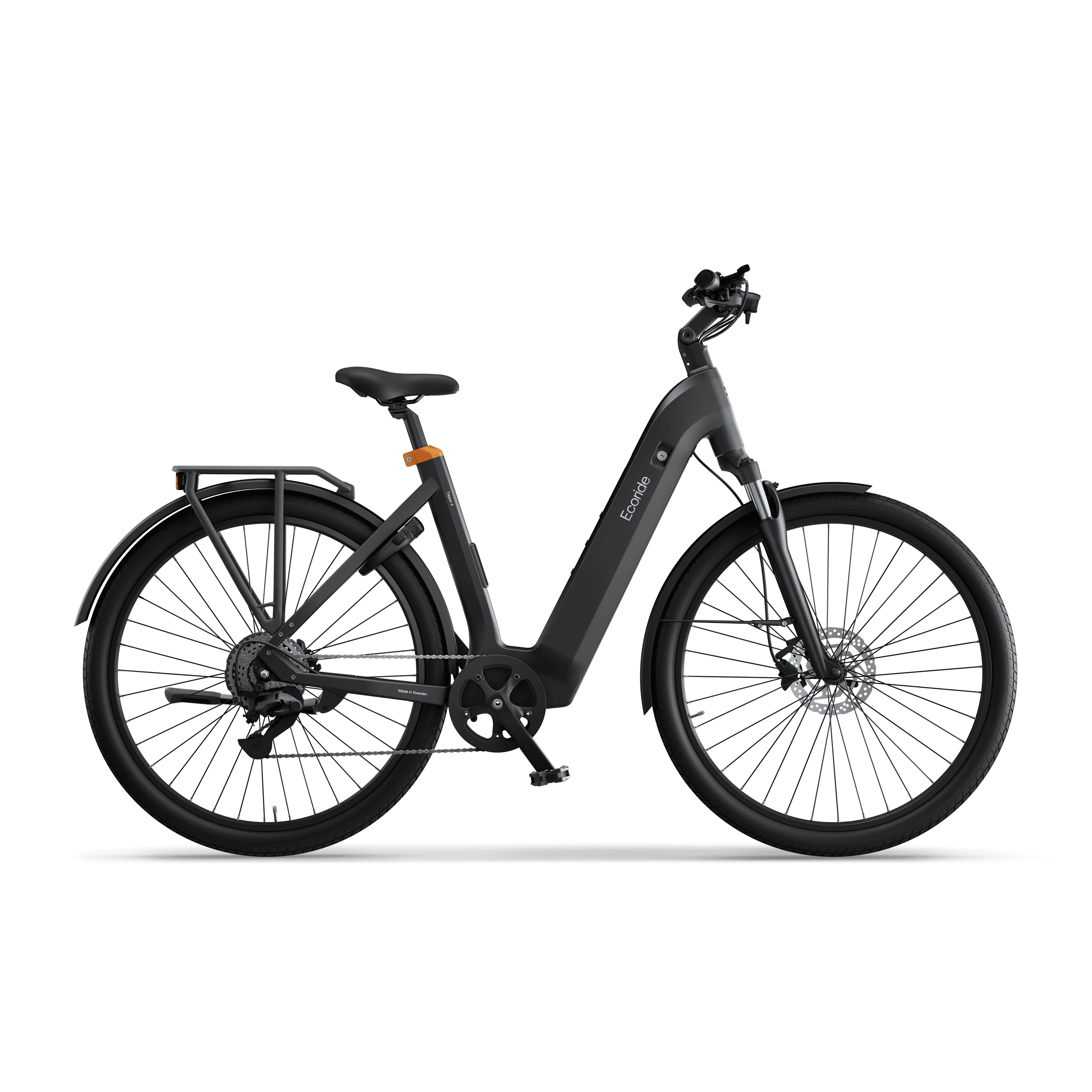 Ecoride Tripper-4-Hubmotor-Low-step-black-medium Home > Electric Bikes > Hybrid Electric Bikes från Ecoride.