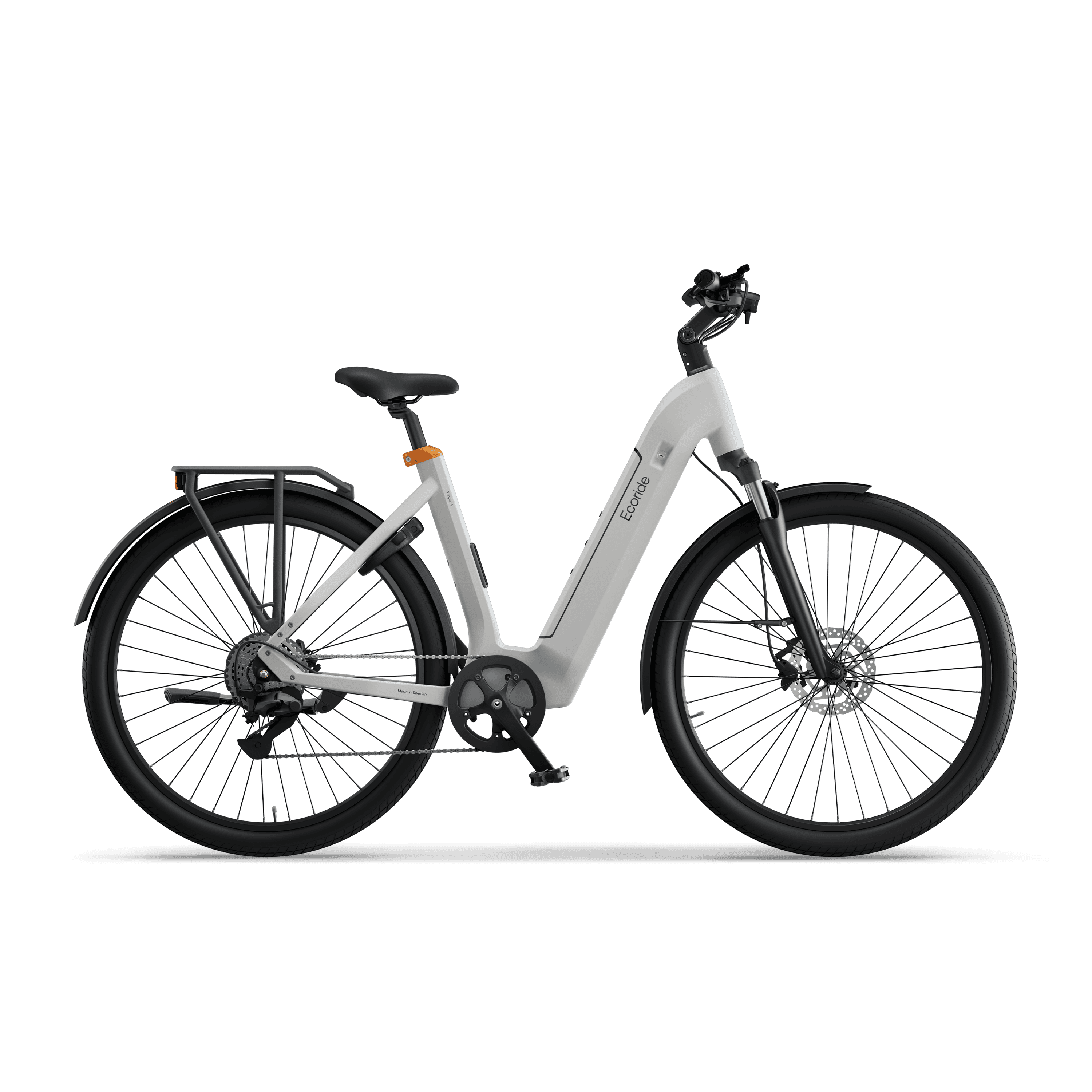 Ecoride Tripper-4-Hubmotor-Low-step-white-medium Home > Electric Bikes > Hybrid Electric Bikes från Ecoride.