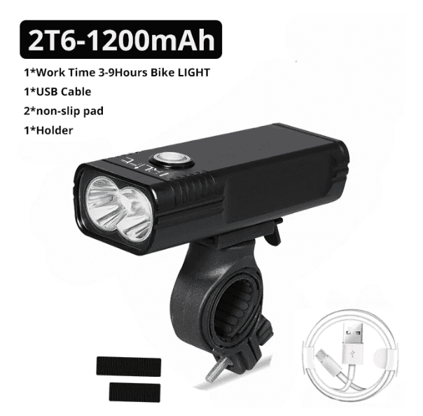 Vattentät 20000 Lumens L2/T6 Cykellampa Uppladdningsbart 1200 mAh  IPX5 Waterproof Fritidsprylar och Sportprylar > Cykellampor och Cykelbelysning från .