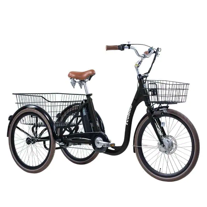 Fyndex - Elcykel Trehjulig Elcykel Evobike Elegant 24 tum 250W 2023 432 Wh - Svart från .