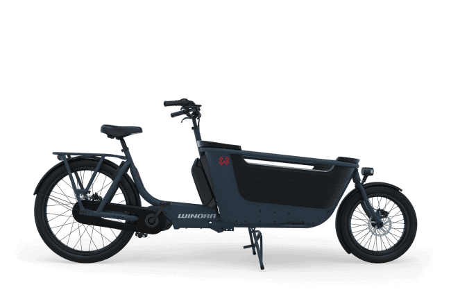 Winora F.U.B. 2W 500 Wh 5-G Nexus Elcykel med låda från Winora.