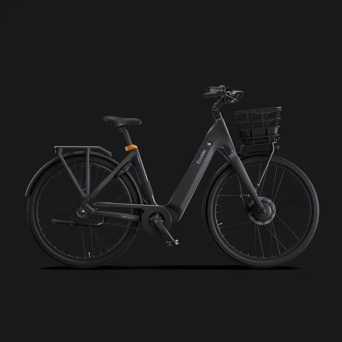 Ecoride Ambassador-4-hubmotor-belt-coaster-black-medium Home > Electric Bikes > City Electric Bikes från Ecoride.