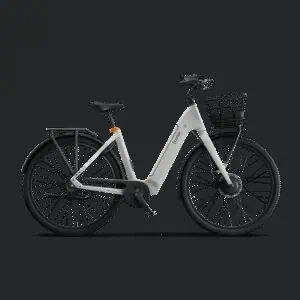 Ecoride Ambassador-4-hubmotor-belt-coaster-white-medium Home > Electric Bikes > City Electric Bikes från Ecoride.