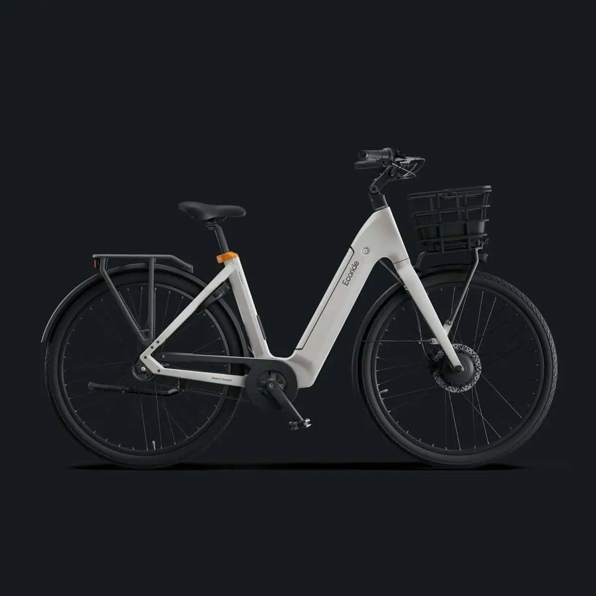 Ecoride Ambassador-4-hubmotor-belt-coaster-white-medium Home > Electric Bikes > City Electric Bikes från Ecoride.
