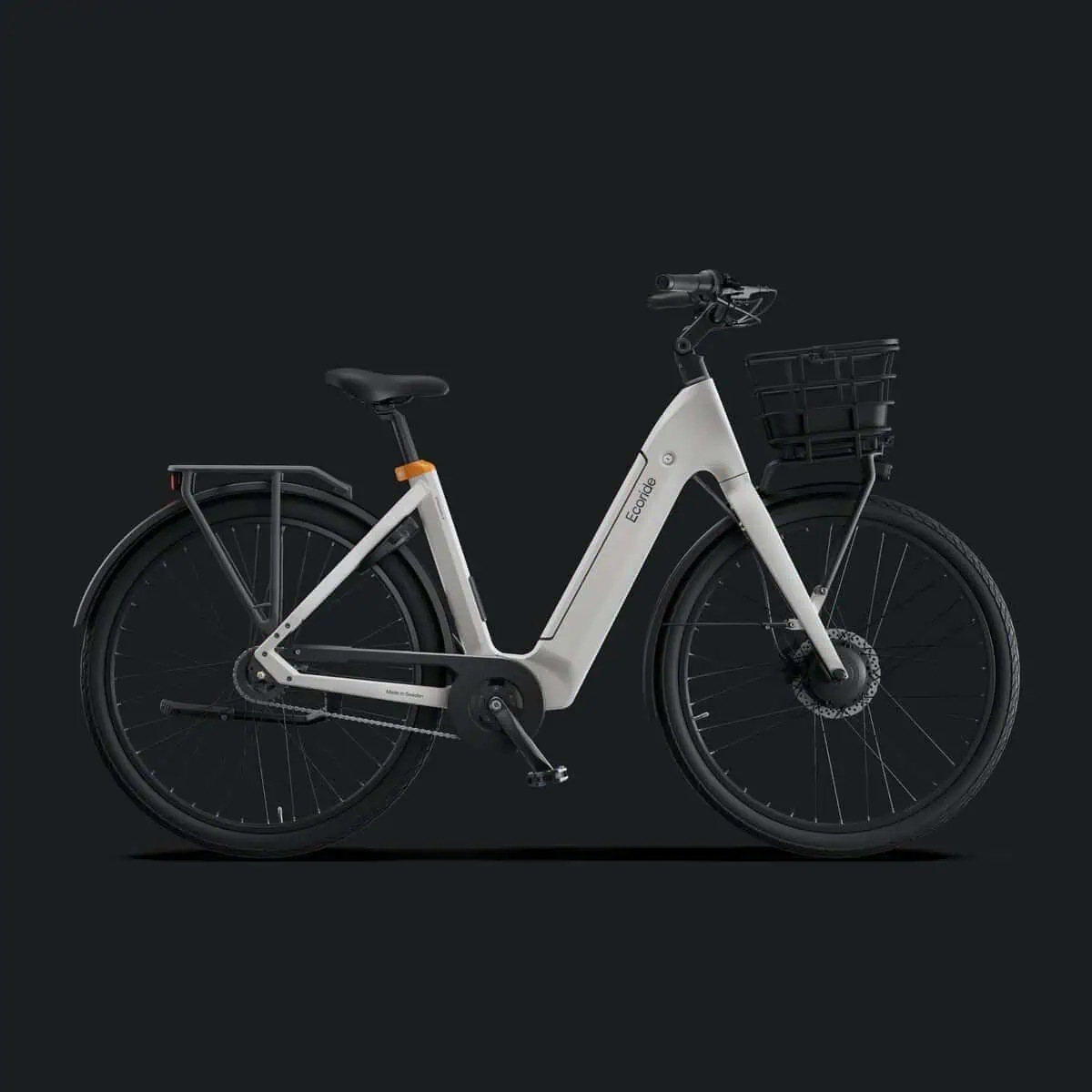 Ecoride Ambassador-4-hubmotor-chain-coaster-white-medium Home > Electric Bikes > City Electric Bikes från Ecoride.