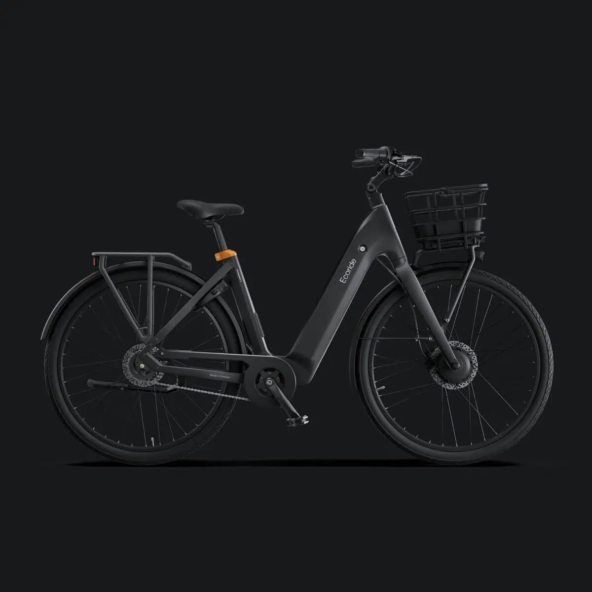 Ecoride Ambassador-4-hubmotor-chain-disc-black-medium Home > Electric Bikes > City Electric Bikes från Ecoride.