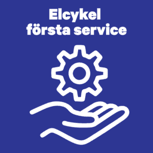 Elcykel första service från .