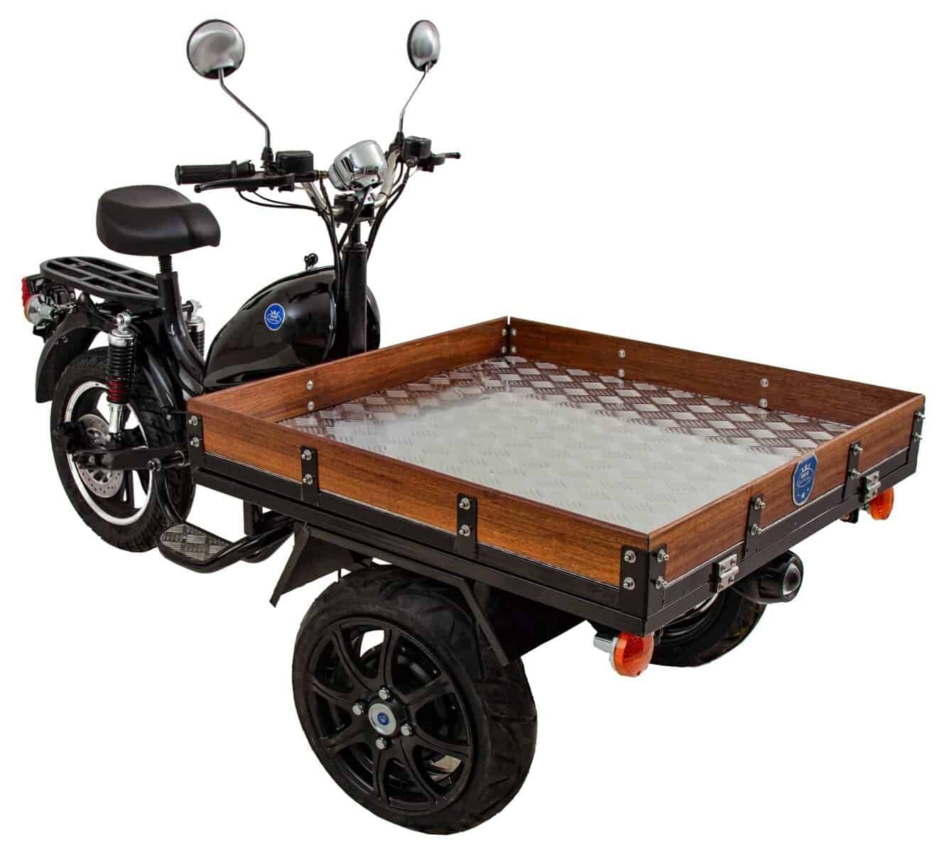 Elektrisk Flakmoped MGB Delivery Framhjulsdriven Svart 45 km/h Klass 1 från MGB Starbridge.