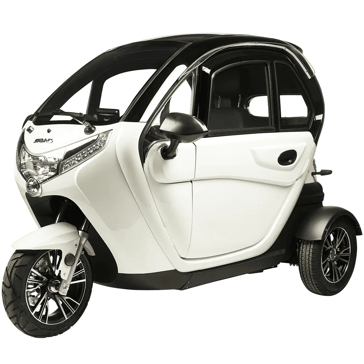 Mopedbil elektrisk Skand Gomoto 3.3 - Klass 1 vit 45km/h från Skand.