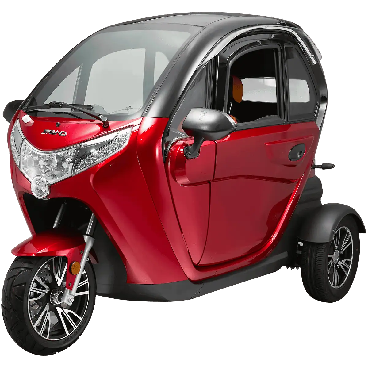 Mopedbil elektrisk Skand Gomoto 3.3 - Klass 2 röd 25km/h från Skand.