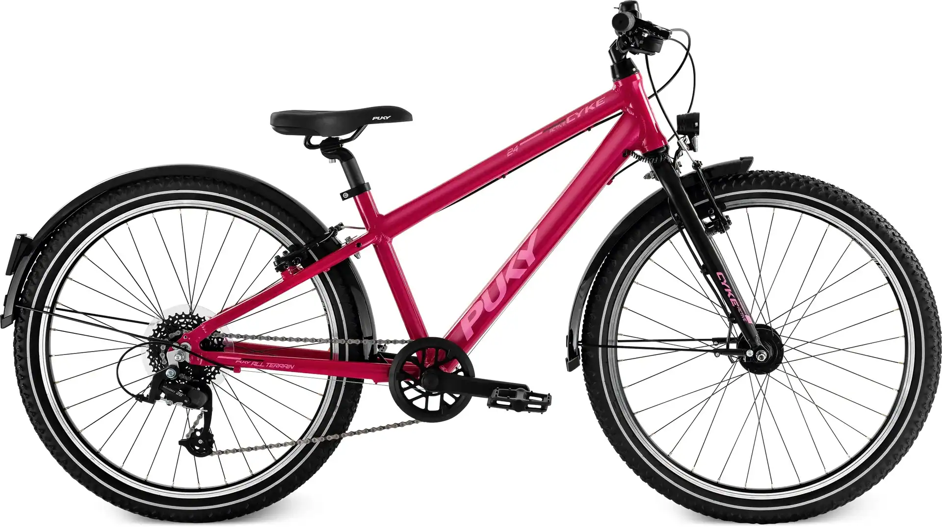 Köp en Puky Cykel 24-8 Active alu. barncykel berry/black från Puky.