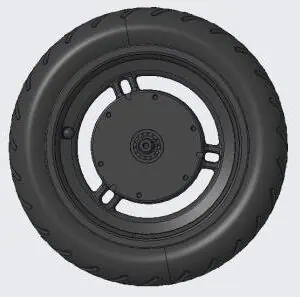 Electric Scooter Rear Wheel-Black Scooters - Accessories från Xiaomi.