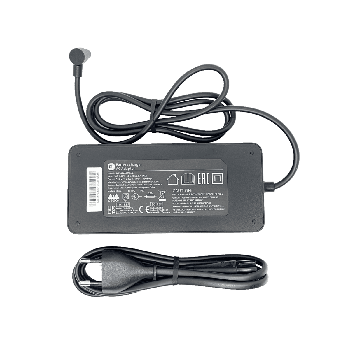 Xiaomi Scooter 4 Ultra Official Charger Laddare från Xiaomi.