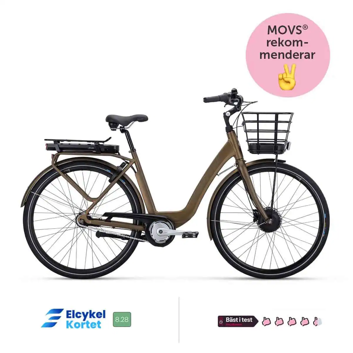 Crescent Elina 7 Vxl 2025 Brun 51cm Elcykel  Klassisk 2024 från .
