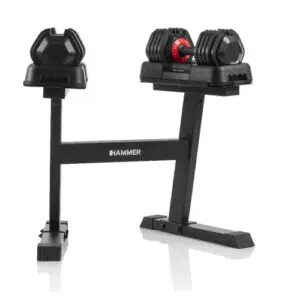 Hammer StrongLock 4.0 Hantelset med ställning 2-25kg från Hammer.