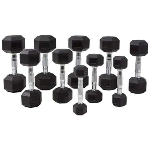 Hantelset 1-10 kg Master Fitness Hexagon från Master Fitness.