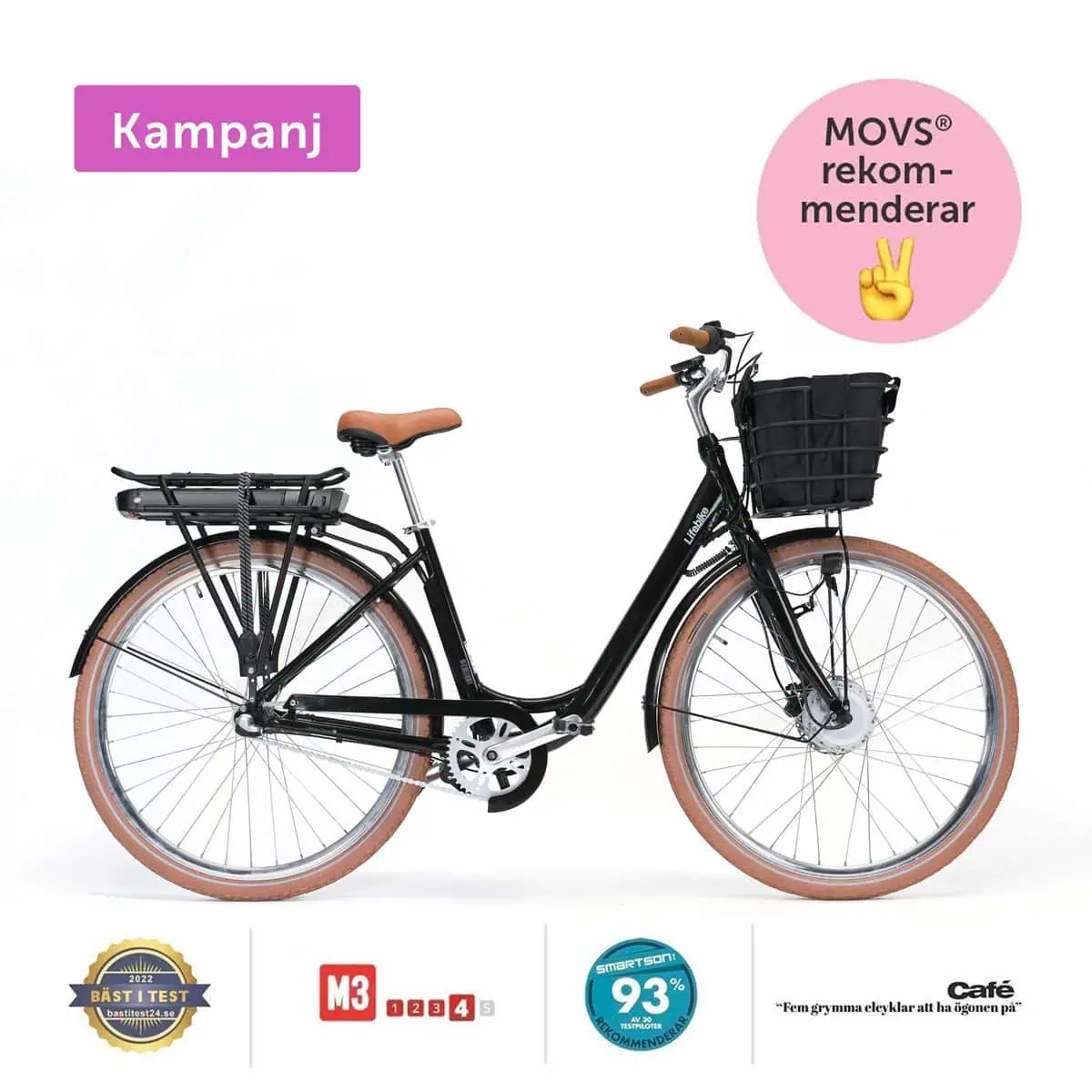 Lifebike Classic G12 3vxl - Svart - Fotbroms Elcykel  Klassisk 2024 från .