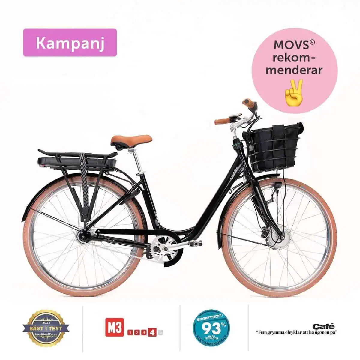 Lifebike Classic+ G12 8vxl - Svart Elcykel  Klassisk 2025 från .
