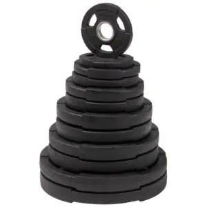 Viktset 115 Kg De luxe Gummiklädda viktskivor Master från Master Fitness.