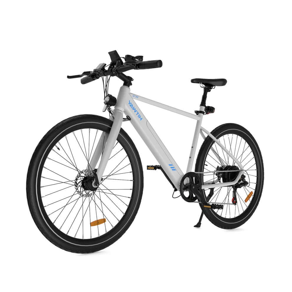 BK19 Elcykel (25 km/h) - Vit Elcykel från Elektronikhjulet.se.