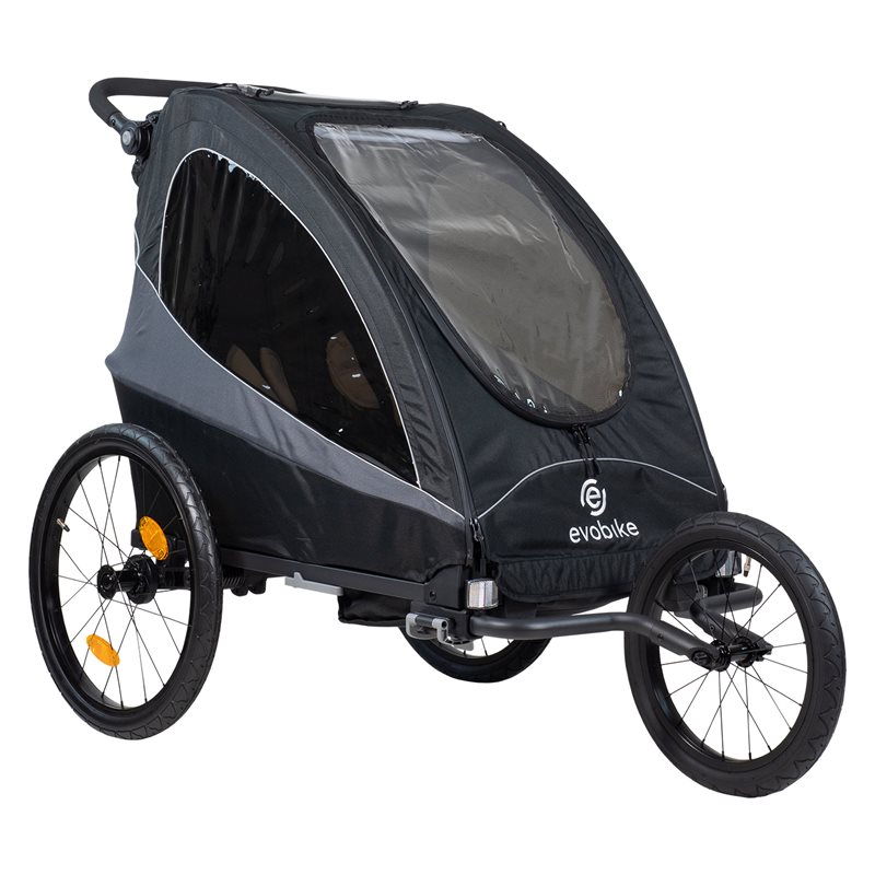 Cykelvagn Evobike Yxlan Duo Svart / Grå från Evobike.