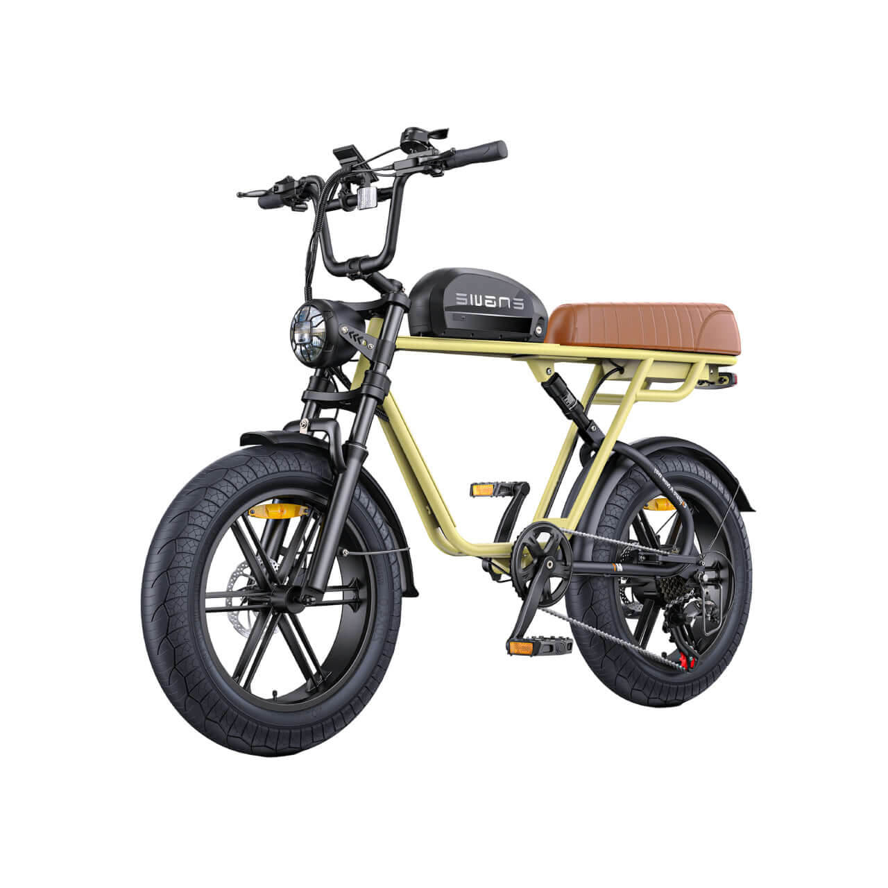 M1 Elcykel (25 km/h) - Gul Elcykel från Elektronikhjulet.se.