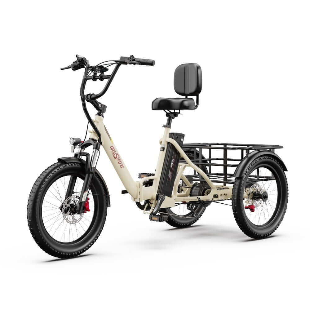OT30 Pro Elcykel (25 km/h) - Beige Elcykel från Elektronikhjulet.se.