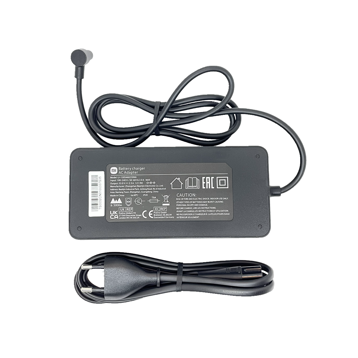 Xiaomi Electric Scooter 4 Ultra Official Charger Laddare från Xiaomi.