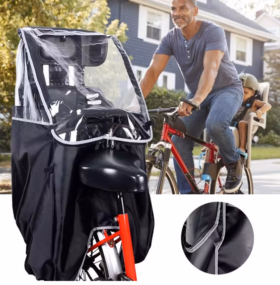 Cykelbarnstol Cykelsits Regnöverdrag Regnskydd UV Vindskydd Fritidsprylar och Sportprylar från Fynd24.