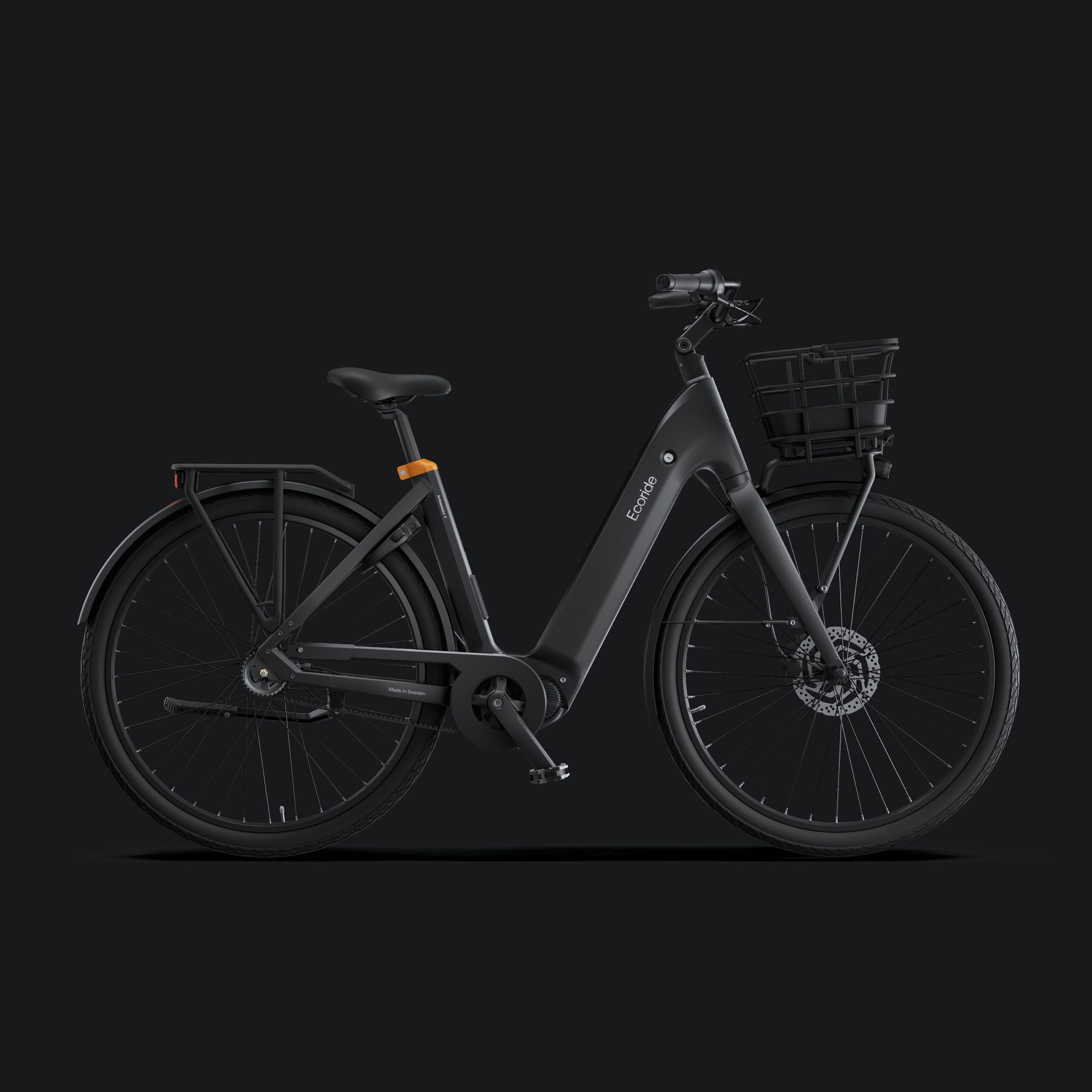 Ecoride Ambassador-4-Midmotor-Belt-Coaster-Black-Medium Home > Electric Bikes > City Electric Bikes från Ecoride.