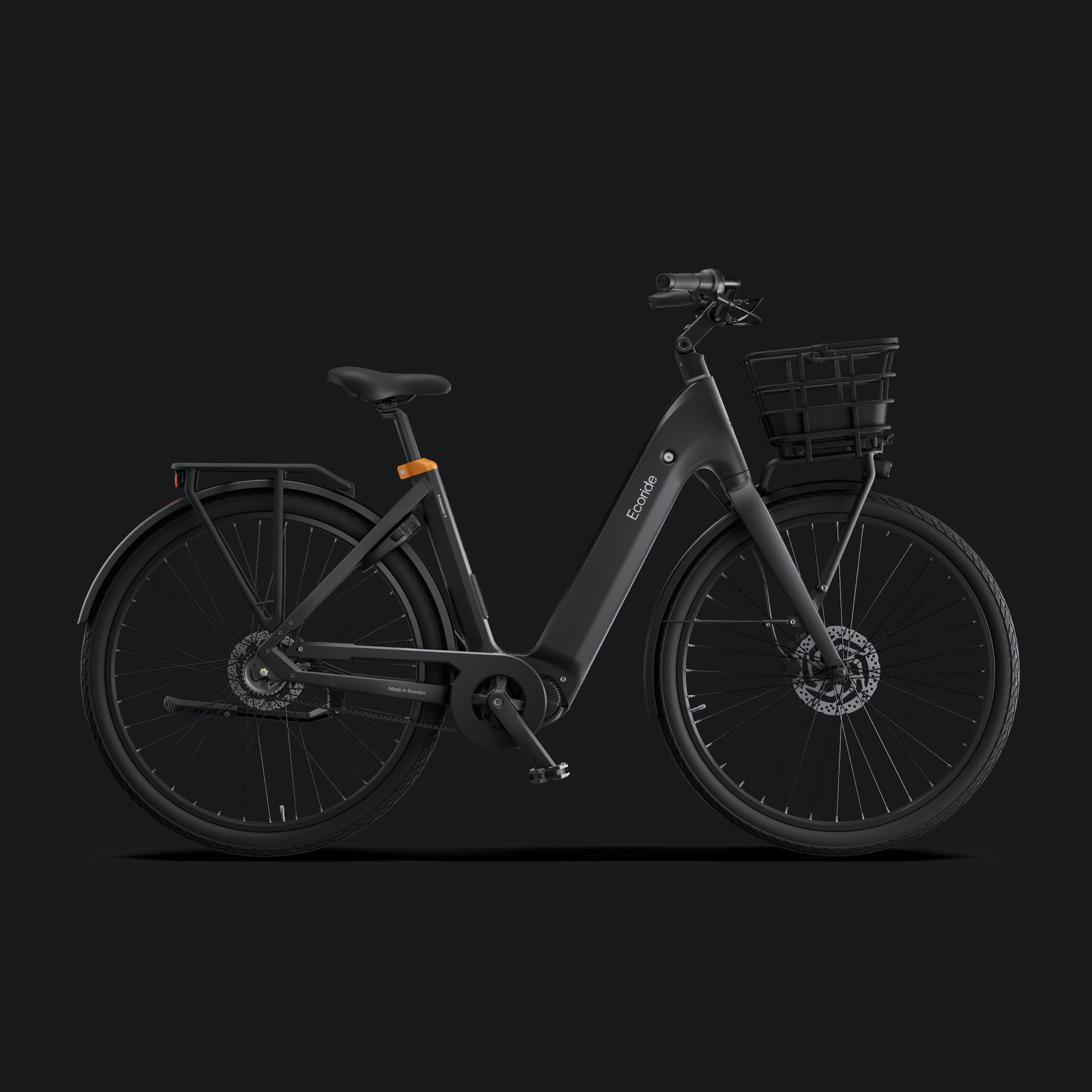 Ecoride Ambassador-4-Midmotor-Belt-Disc-Black-Medium Home > Electric Bikes > City Electric Bikes från Ecoride.