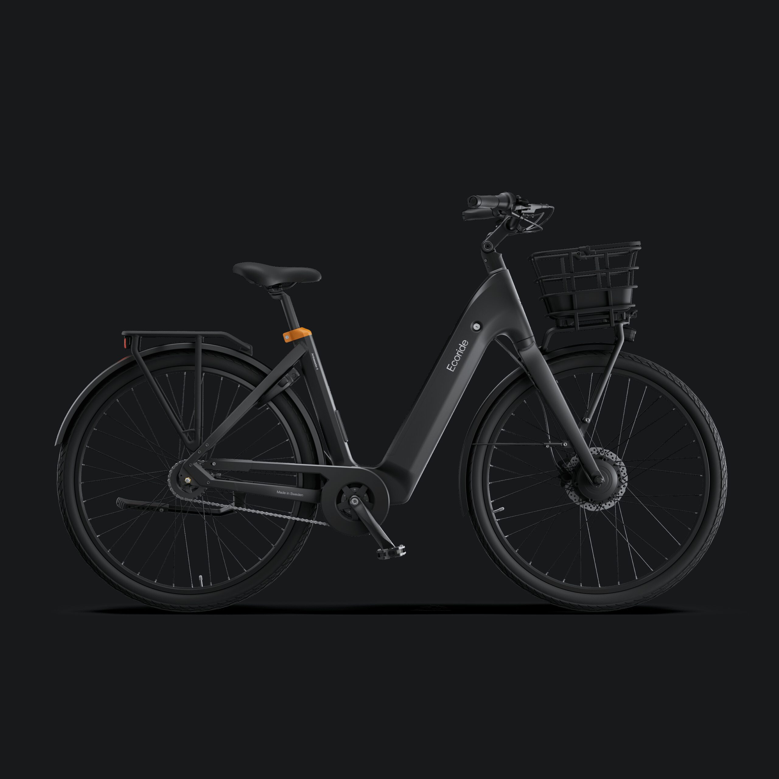 Ecoride Ambassador-4-hubmotor-chain-coaster-black-medium Home > Electric Bikes > City Electric Bikes från Ecoride.