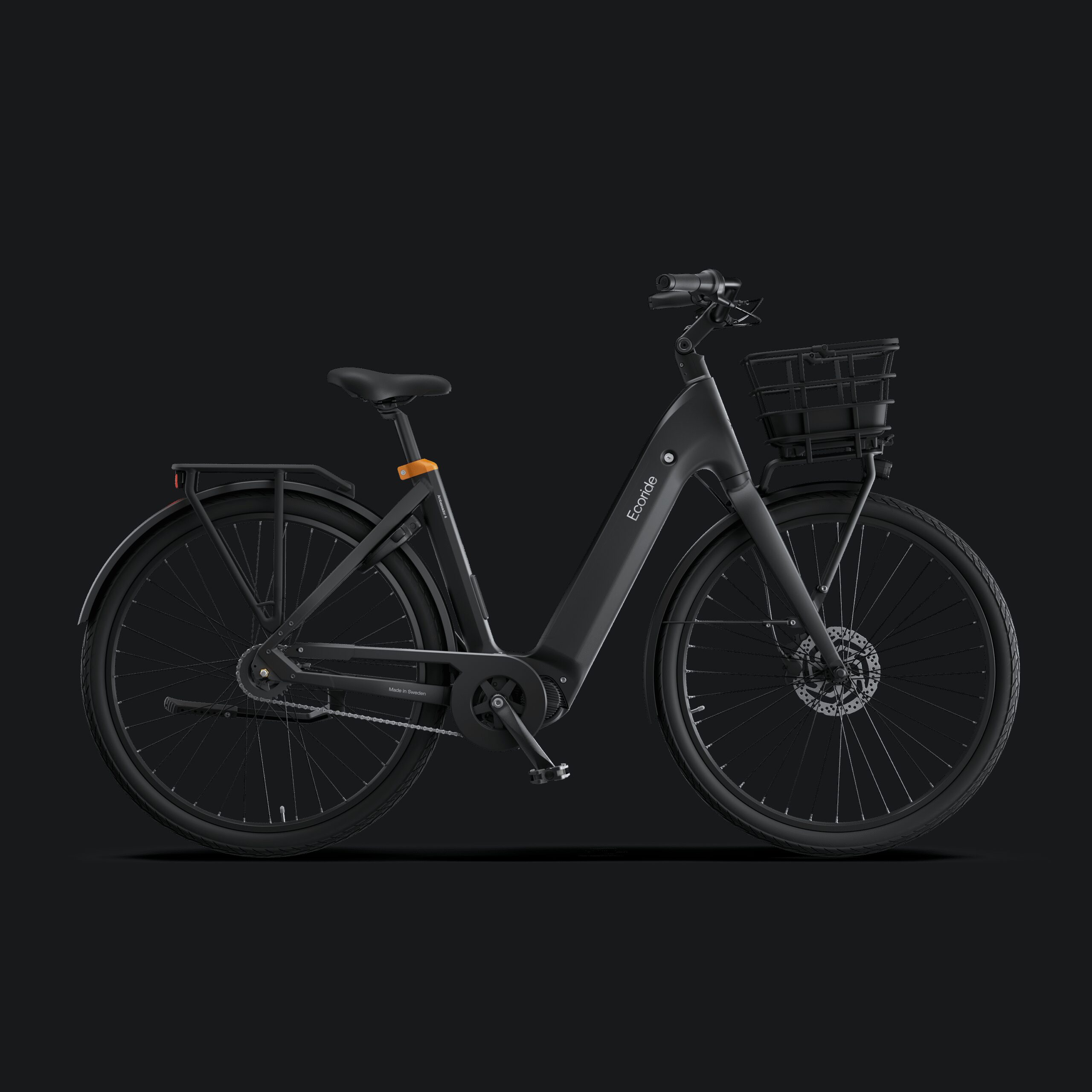 Ecoride Ambassador-4-midmotor-chain-coaster-black-medium Home > Electric Bikes > City Electric Bikes från Ecoride.