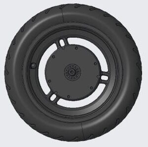 Electric Scooter Rear Wheel-Black Scooters - Accessories från Xiaomi.