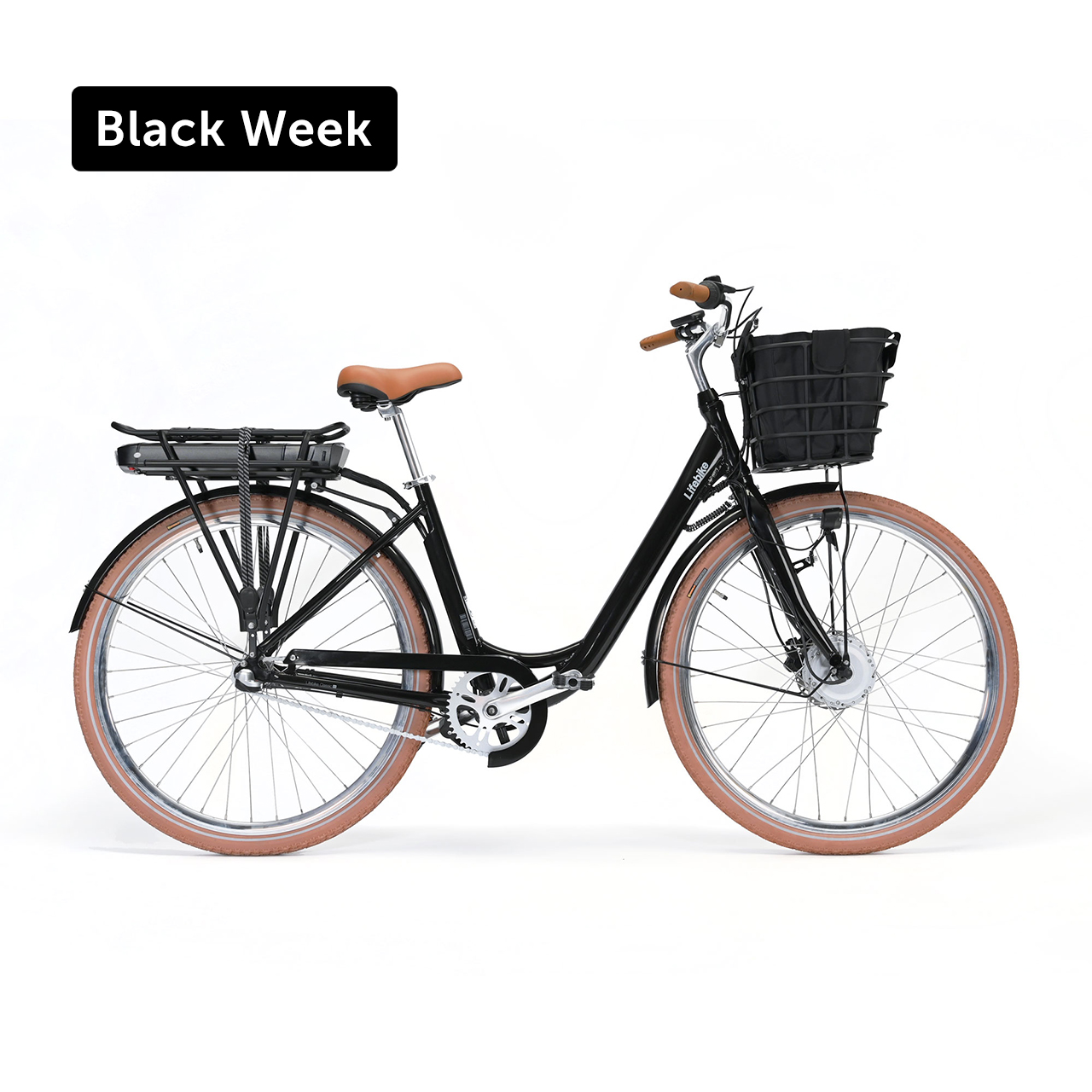 Lifebike Classic G12 3vxl - Svart - Fotbroms Elcykel  Klassisk från .