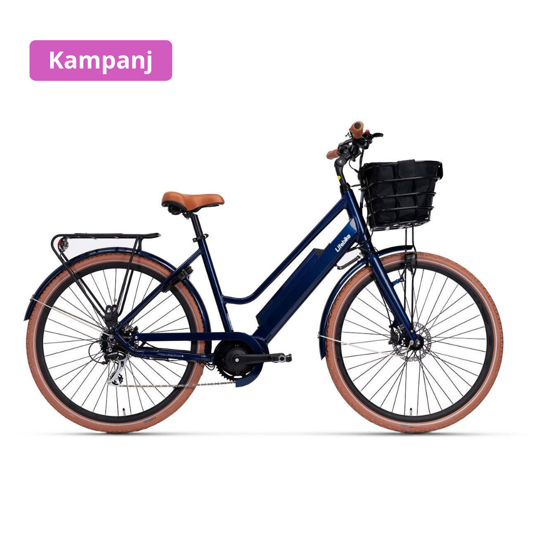 Lifebike C-mute Uni Lux G12 Blå Elcykel  Klassisk 2025 från .