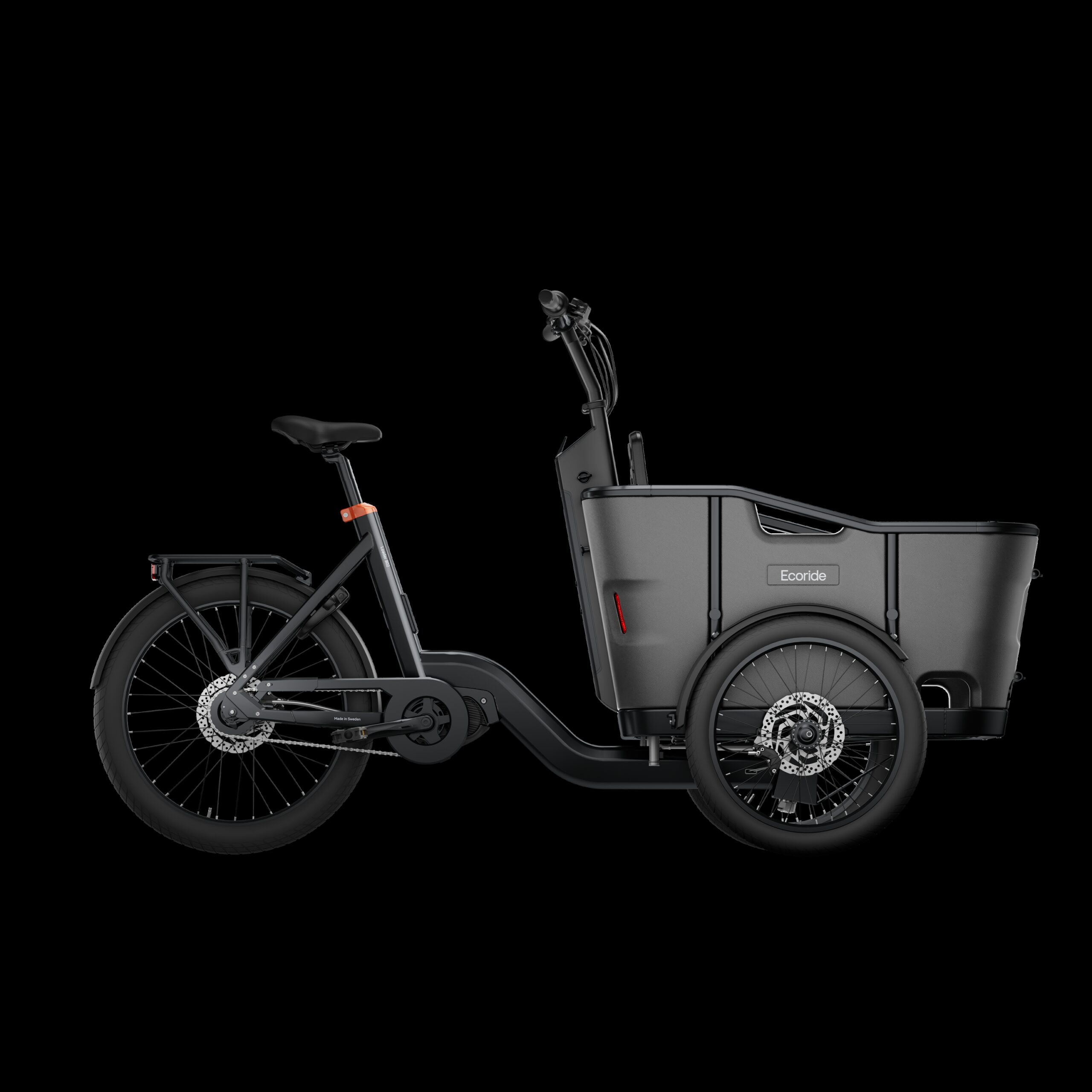 Ecoride Loader 802 - Midmotor | Chain | Disc brake - Black