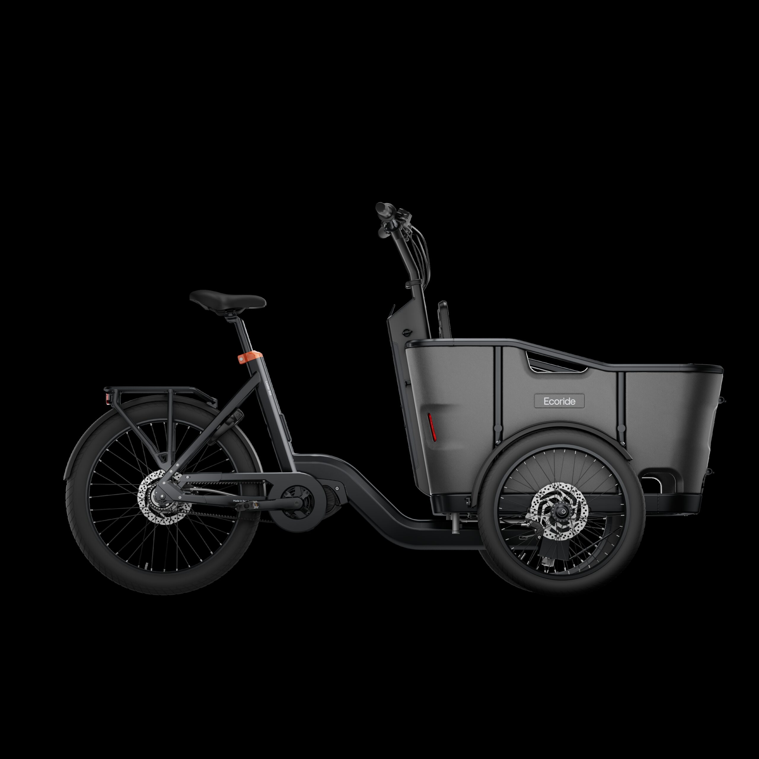 Ecoride Loader 806 - Midmotor | Belt | Disc brake - Black