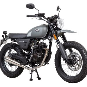 Moped Viarelli Scrambler mattgrå 45 km/h manuell (Euro 5 Klass 1) från Viarelli.