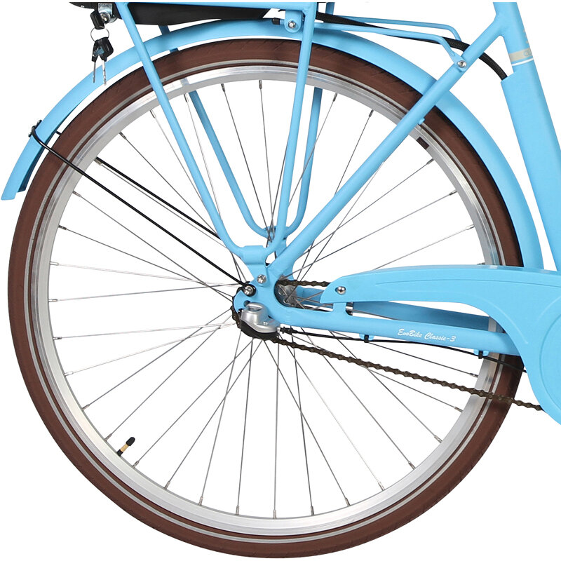 Bakhjul Shimano Nexus 3 elcykel EvoBike CLASSIC från Evobike.