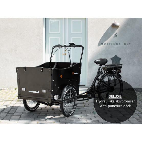 Amladcyklar El Lådcykel - Deluxe - 80 % Monterad från Amladcyklar.