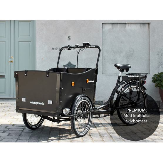 Amladcyklar El Lådcykel - Premium 80 % Monterad från Amladcyklar.
