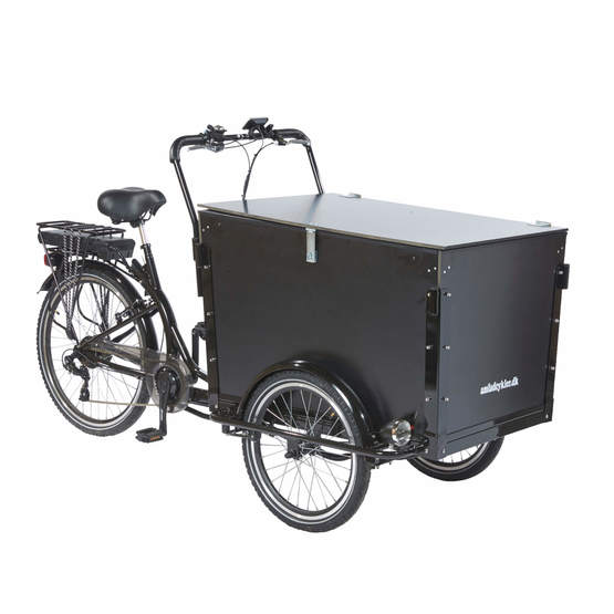 Amladcyklar El Lådcykel - Premium - Workman 80 % Monterad från Amladcyklar.