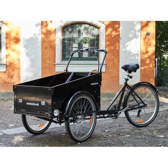 Amladcyklar Klassisk Lådcykel 80 % Monterad från Amladcyklar.